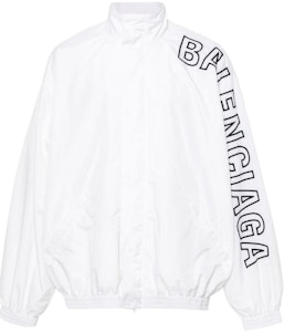 Balenciaga SS24 白色高領字母印拉鍊外套 男士標準版型。 768920TNO79-9000 Buy Balenciaga SS24 白色高領字母印拉鍊外套 男士標準版型。 768920TNO79-9000
