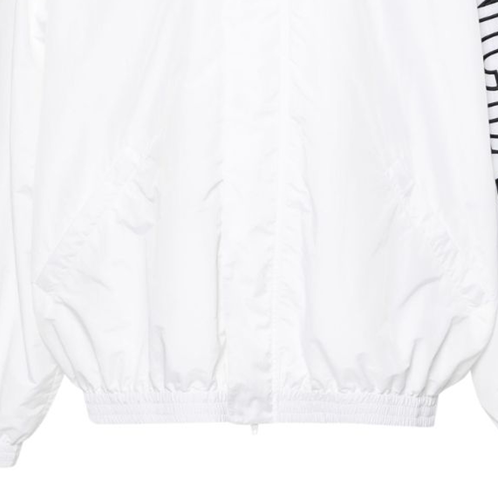 Sizing バレンシアガ SS24 ホワイト ハイネック レタープリント ジップジャケット メンズ レギュラーフィット 768920TNO79-9000