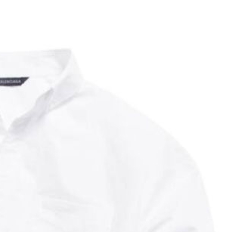 Purchase Balenciaga SS24白色口袋立領休閒長袖襯衫男女適用 790872TNM609000