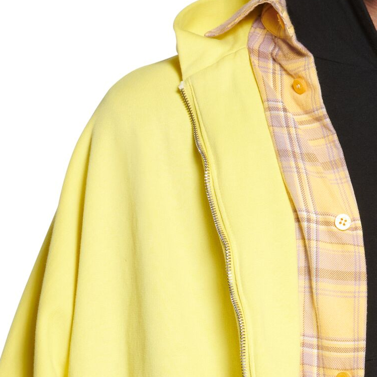 Details for Sudadera Amarilla Oversize Balenciaga SS24 con Logo Dividido Unisex. 772206TPVG67440