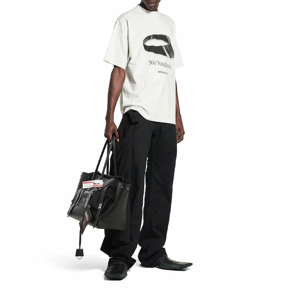 Balenciaga SS25 360 Sunglasses Print Crewneck T-Shirt Regular Fit Men’s White 764235TSVH89012 圖 6