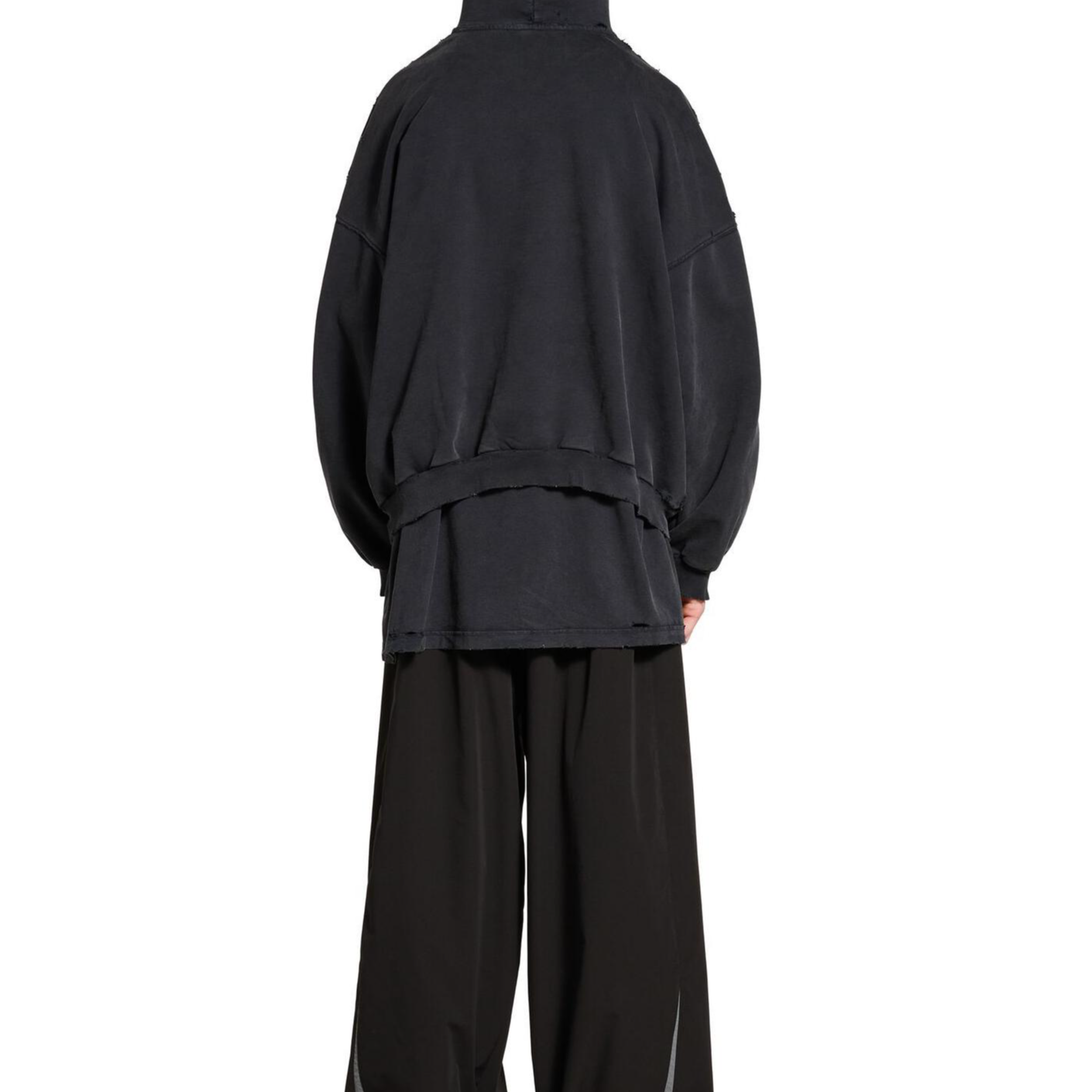 Purchase 발렌시아가 SS25 3B 리퀴파이드 오버사이즈 후디 그레이 루즈핏 803265TRVS91013