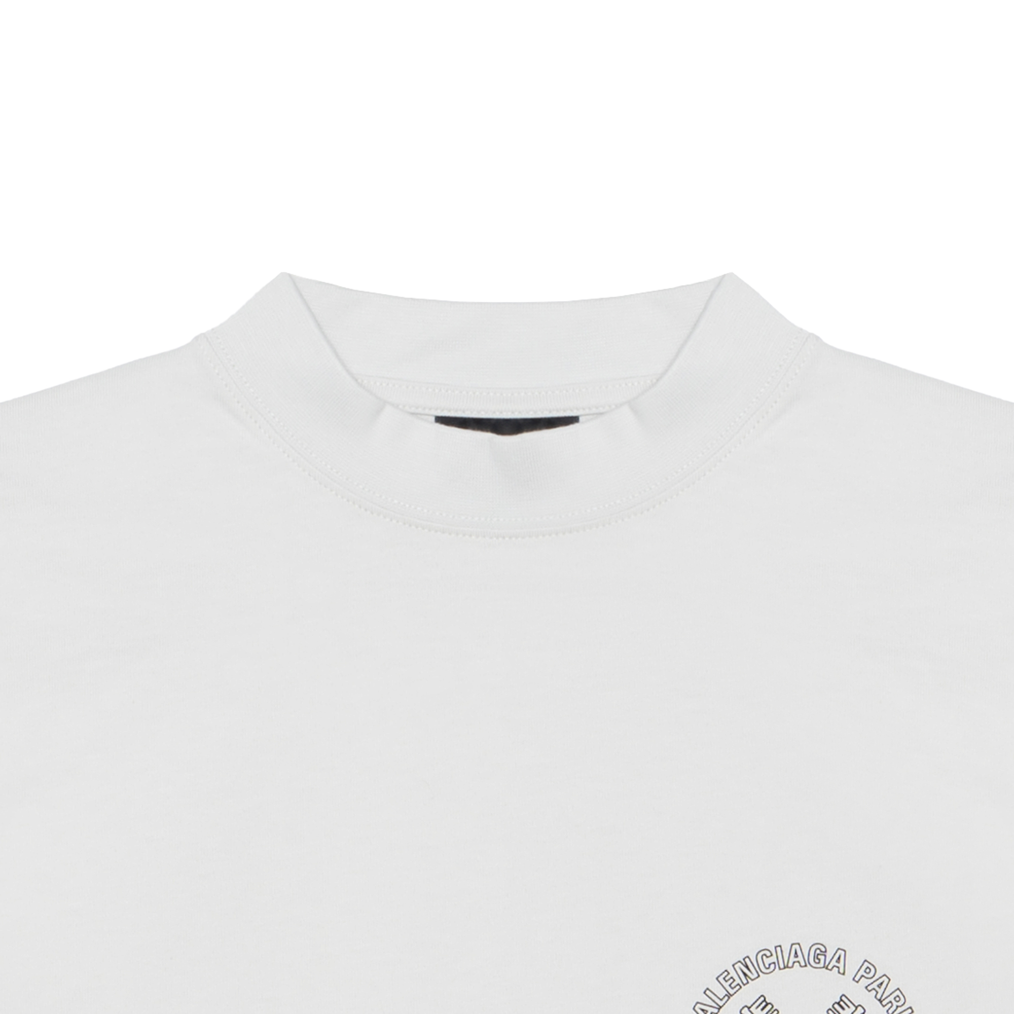 Balenciaga SS25  White Logo Short Sleeve Crewneck T-Shirt 787349TRVU59081 圖 7