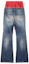 Lookbook Balenciaga SS25 Jeans Longgar Colorblock Biru Regular Fit. 814224TRW623020