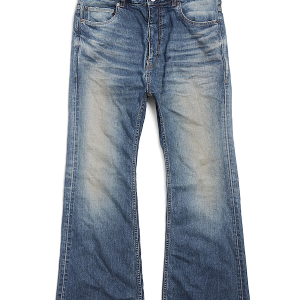 Balenciaga SS25 Layered Colorblock Loose Fit Jeans Blue  Regular Fit. 814224TRW623020 圖 8