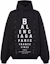 Buy Balenciaga SS25 黑色標誌印花寬鬆連帽長袖上衣 803265TRVU79034