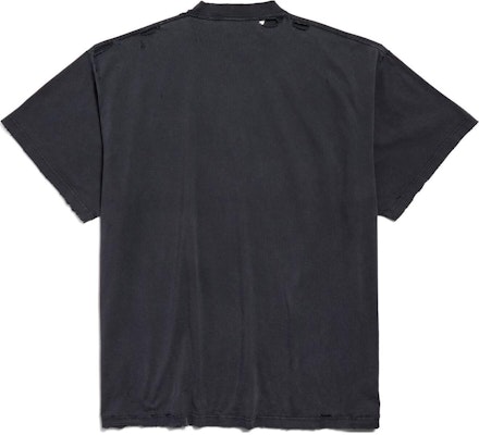 Balenciaga SS25 Oversized Crewneck T-Shirt Regular Fit Coal Gray. 787349TRVS81013 Lookbook Balenciaga SS25 Oversized Crewneck T-Shirt Regular Fit Coal Gray. 787349TRVS81013