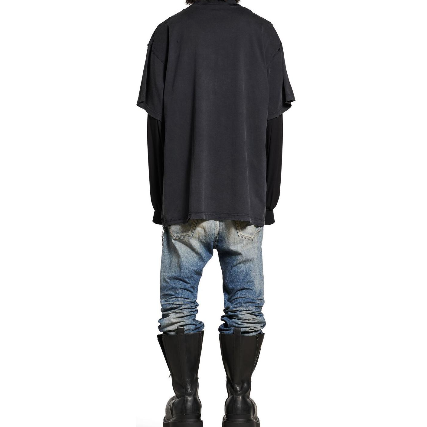 Purchase Balenciaga SS25 Oversized Crewneck T-Shirt Regular Fit  Coal Gray. 787349TRVS81013