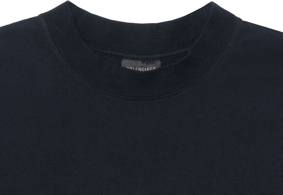 Balenciaga SS25 Valentine's Day Logo Print Crew Neck Tee Black Medium. 764235TSVK31083 Sizing Balenciaga SS25 Valentine's Day Logo Print Crew Neck Tee Black Medium. 764235TSVK31083