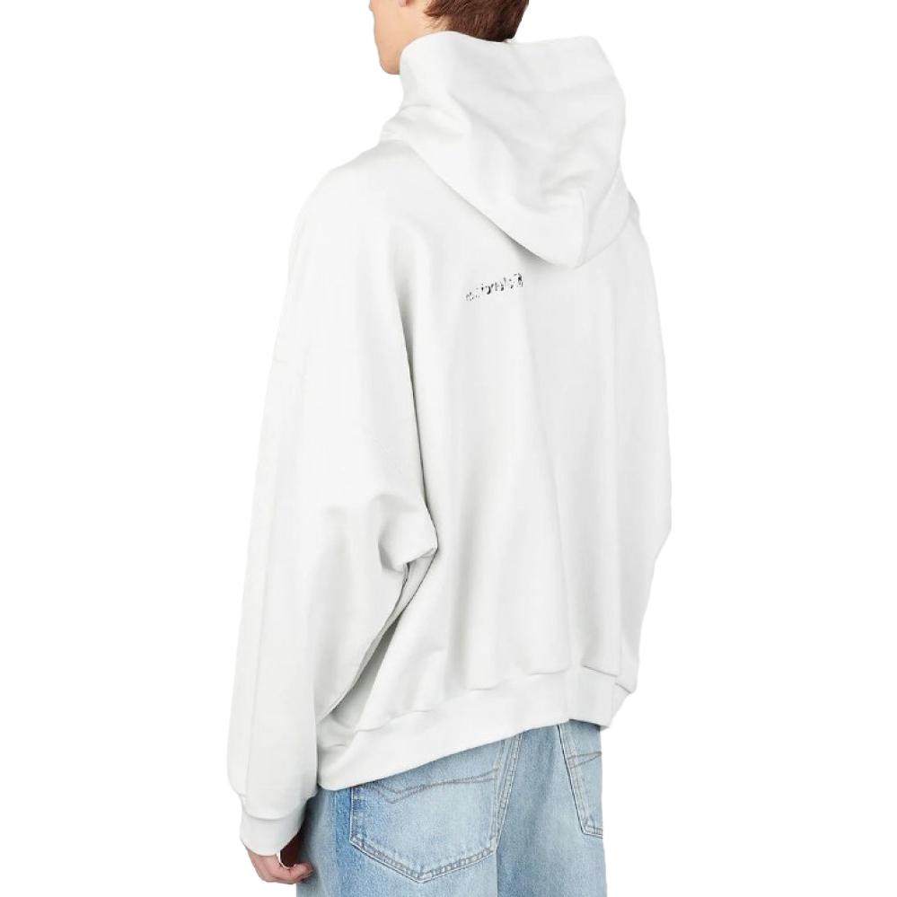 Balenciaga SS3 Letter Print White Hoodie Long Sleeve Sweatshirt 713677TOVP19081 圖 4