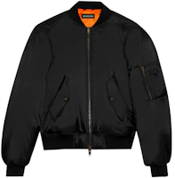 Balenciaga Steroid Bomber Solid Black Casual Padded Jacket 642147TIO541000 Balenciaga Steroid Bomber Solid Black Casual Padded Jacket 642147TIO541000