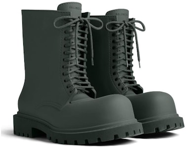 バレンシアガ Steroid レースアップブーツ (グリーン) 717807W0FOI1025 Shop バレンシアガ Steroid レースアップブーツ (グリーン) 717807W0FOI1025