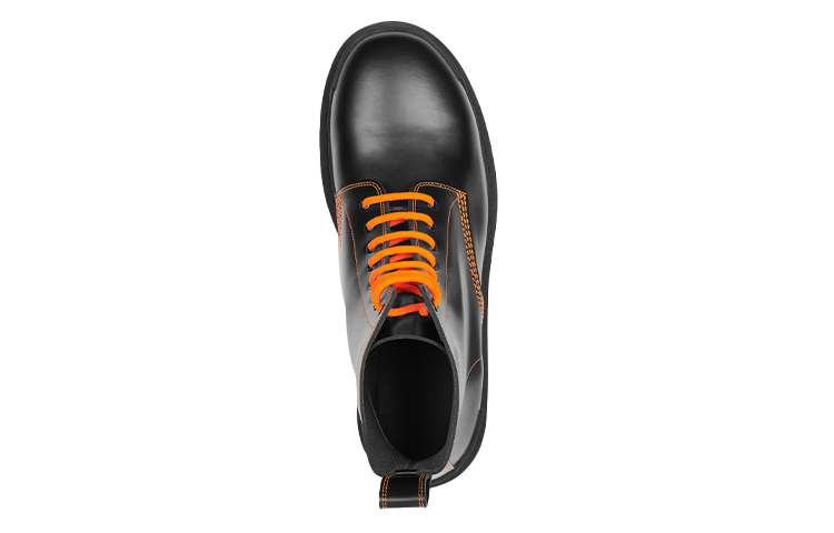Lookbook Balenciaga Strike 20mm Veterlaarzen Zwart/Oranje 589338WA9641075