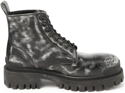 巴黎世家Strike黑色皮革短靴 589338WBEF19010 Order 巴黎世家Strike黑色皮革短靴 589338WBEF19010