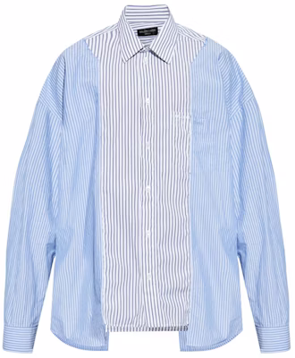 Balenciaga Kemeja Oversize Garis-Garis Colorblock Biru. 809012TRM049167 Buy Balenciaga Kemeja Oversize Garis-Garis Colorblock Biru. 809012TRM049167