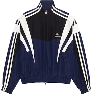 Balenciaga Jaket Raglan Berjalur Unisex - Biru Navy 681438TKO484063 Buy Balenciaga Jaket Raglan Berjalur Unisex - Biru Navy 681438TKO484063