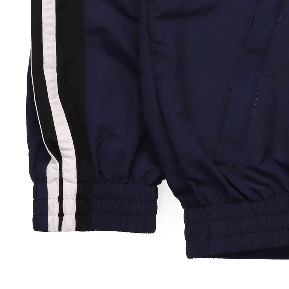 Sizing Balenciaga Jaket Raglan Berjalur Unisex - Biru Navy 681438TKO484063