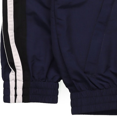 Balenciaga Jaket Raglan Berjalur Unisex - Biru Navy 681438TKO484063 Sizing Balenciaga Jaket Raglan Berjalur Unisex - Biru Navy 681438TKO484063