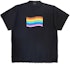 Order Balenciaga Striped Multicolor Oversized Crewneck T-Shirt Unisex Black 787358TQVP51083