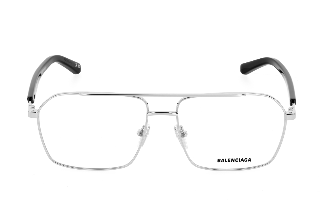 Shop Balenciaga 時尚飛行員光學眼鏡 男女適用 可調整處方鏡框 BB0248O-001 57