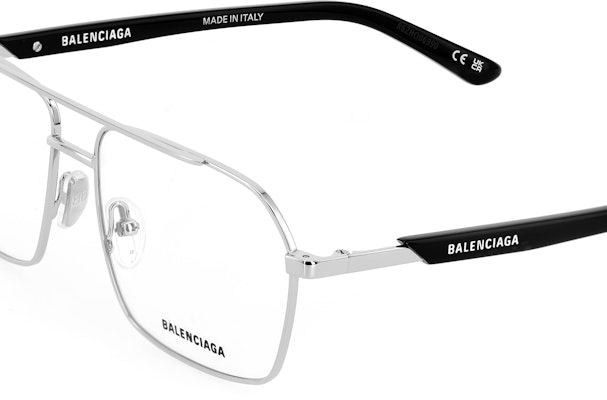 Balenciaga 時尚飛行員光學眼鏡 男女適用 可調整處方鏡框 BB0248O-001 57 Sizing Balenciaga 時尚飛行員光學眼鏡 男女適用 可調整處方鏡框 BB0248O-001 57
