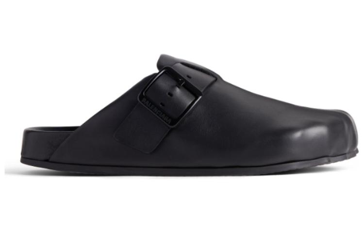 Order 발렌시아가 선데이 뮬 '블랙 무광 가죽' 761712WCEA11000