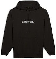 Balenciaga Symbolic Medium-Fit Sweatshirt with Logo in Black 570811TIV511070 Balenciaga Symbolic Medium-Fit Sweatshirt with Logo in Black 570811TIV511070