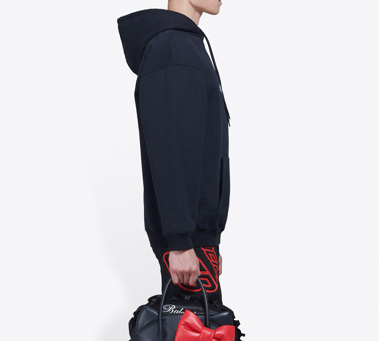 Purchase 巴黎世家标志中号宽松版黑色徽标卫衣 570811TIV511070