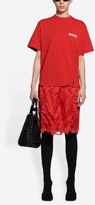 Balenciaga T-Shirt Slip Dress 'Cardired/White/Blue' Lookbook Balenciaga T-Shirt Slip Dress 'Cardired/White/Blue'