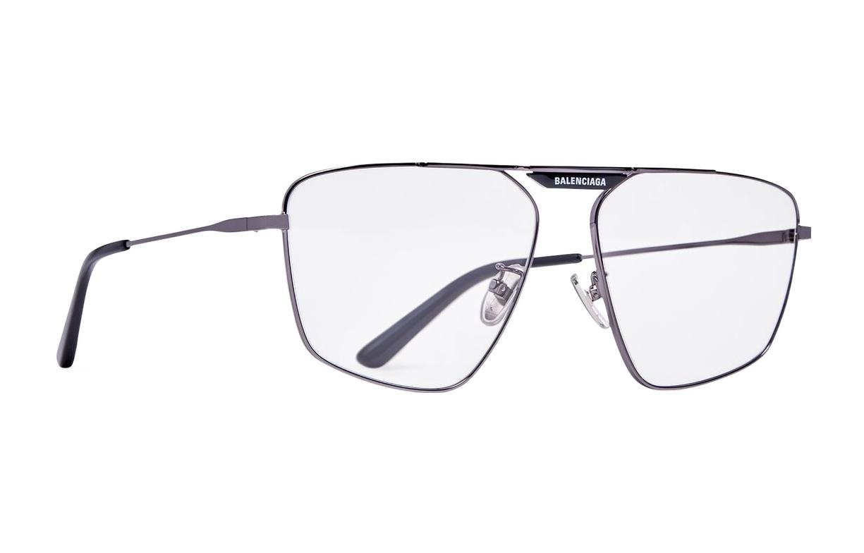 Balenciaga TAG 2.0 Navigator Irregular Grey Sunglasses Unisex Couples Style. 703445T00058995