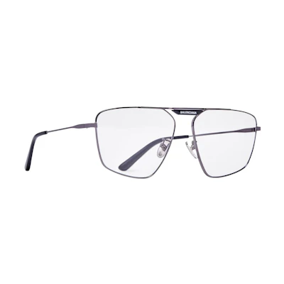 Balenciaga TAG 2.0 Navigator Irregular Grey Sunglasses Unisex Couples Style. 703445T00058995