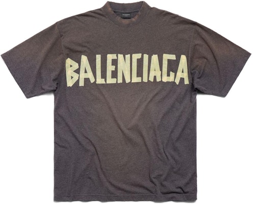 발렌시아가 테이프 로고 프린트 오버사이즈 티셔츠 SS24 유니섹스 다크그레이 크루넥. 739784TOVA98519 Order 발렌시아가 테이프 로고 프린트 오버사이즈 티셔츠 SS24 유니섹스 다크그레이 크루넥. 739784TOVA98519