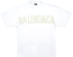 Buy Balenciaga Tape Logo Print Oversized Unisex White Crewneck T-Shirt. 739784TOVA99000