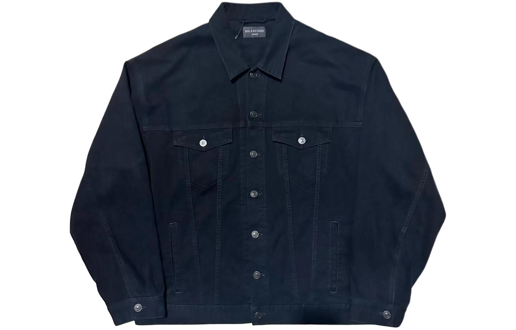 Balenciaga TAPE TYPE SS23 Logo Print Denim Jacket Blue -  Loose Fit 738738TNW111700 圖 2