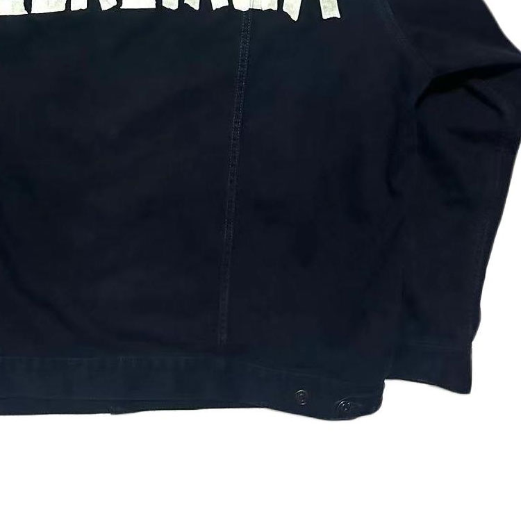 Balenciaga TAPE TYPE SS23 Logo Print Denim Jacket Blue -  Loose Fit 738738TNW111700 圖 7