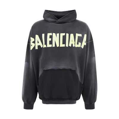 Balenciaga TAPE TYPE SS23 Logo Print Oversized Grey Sweatshirt . 744190TOVB11055