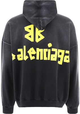 Balenciaga TAPE TYPE SS23 Logo Print Oversized Grey Sweatshirt . 744190TOVB11055 Lookbook Balenciaga TAPE TYPE SS23 Logo Print Oversized Grey Sweatshirt . 744190TOVB11055