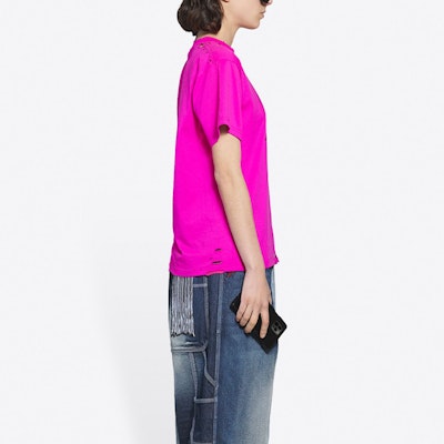 Balenciaga This Is Not Small Fit T-Shirt 'Pink/Black' Purchase Balenciaga This Is Not Small Fit T-Shirt 'Pink/Black'