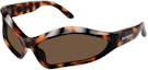 Order Balenciaga Tortoiseshell Irregular Sunglasses Unisex with Logo Detailing. BB0314S002