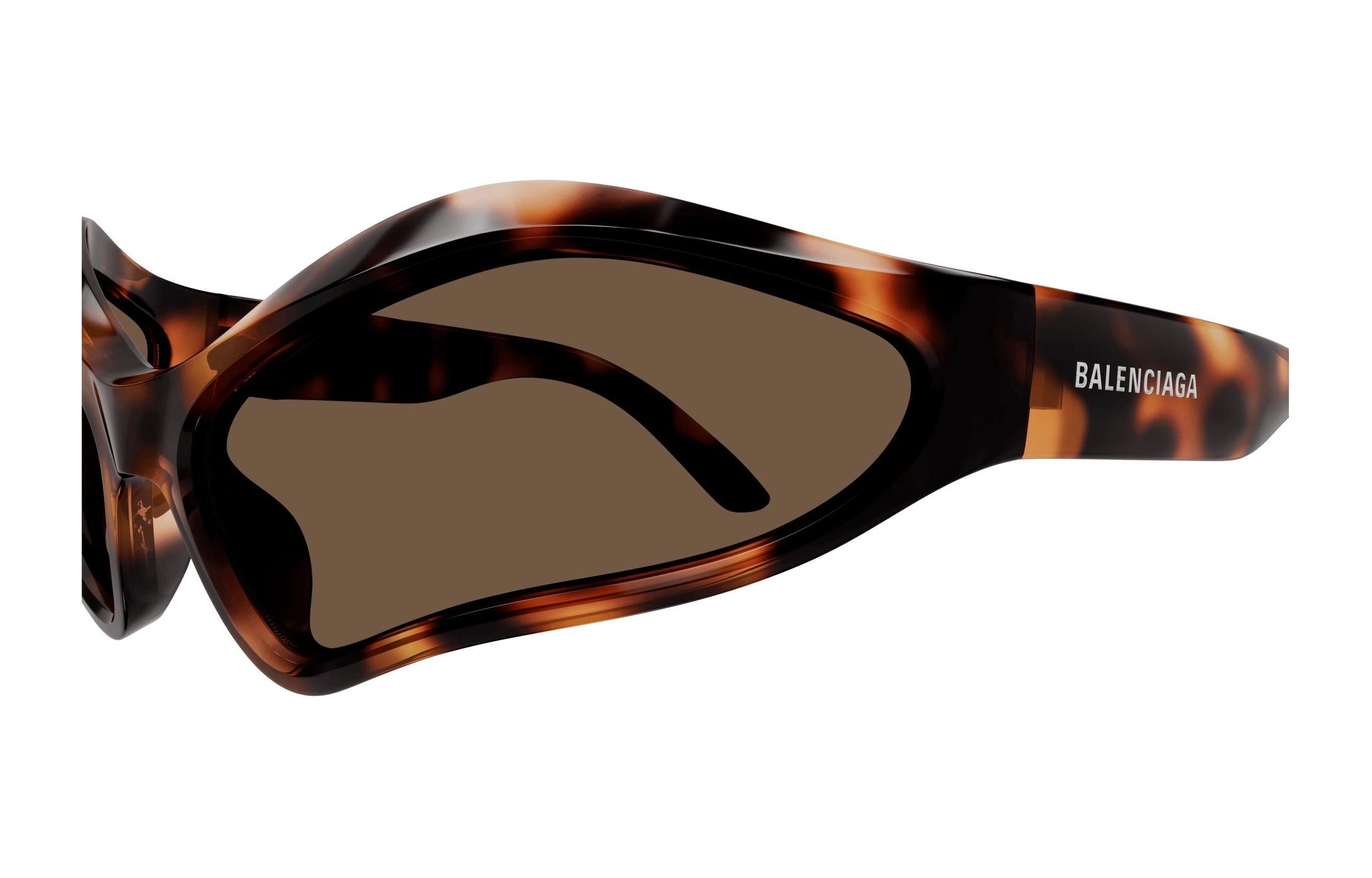 Balenciaga Tortoiseshell Irregular Sunglasses Unisex with Logo Detailing. BB0314S002 圖 4