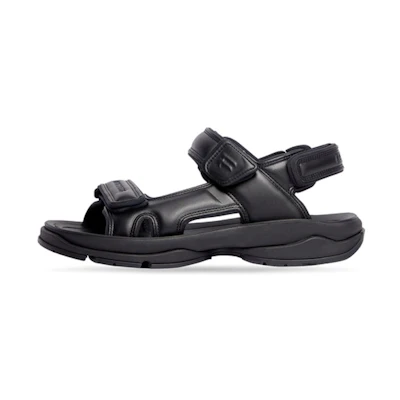 Balenciaga Tourist Sandals 'Black Technical Material'