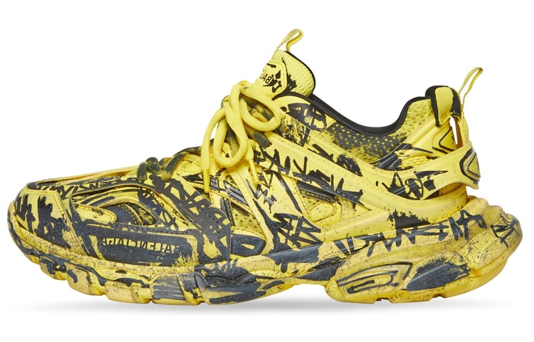 Balenciaga Track 1.0 'Graffiti Yellow Black' 542023W3RRA7810