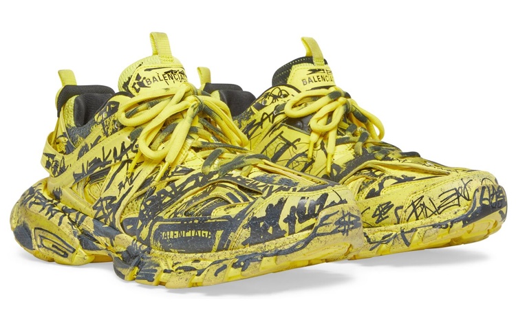 Lookbook Balenciaga Track 1.0 'Graffiti Amarillo Negro' 542023W3RRA7810
