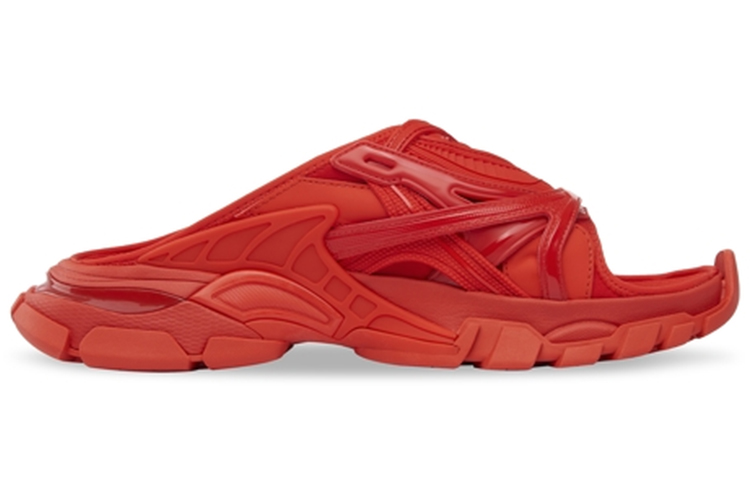 Order 巴黎世家 Balenciaga Track 2.0 織物 平底休閒 時尚涼拖 男款 紅色