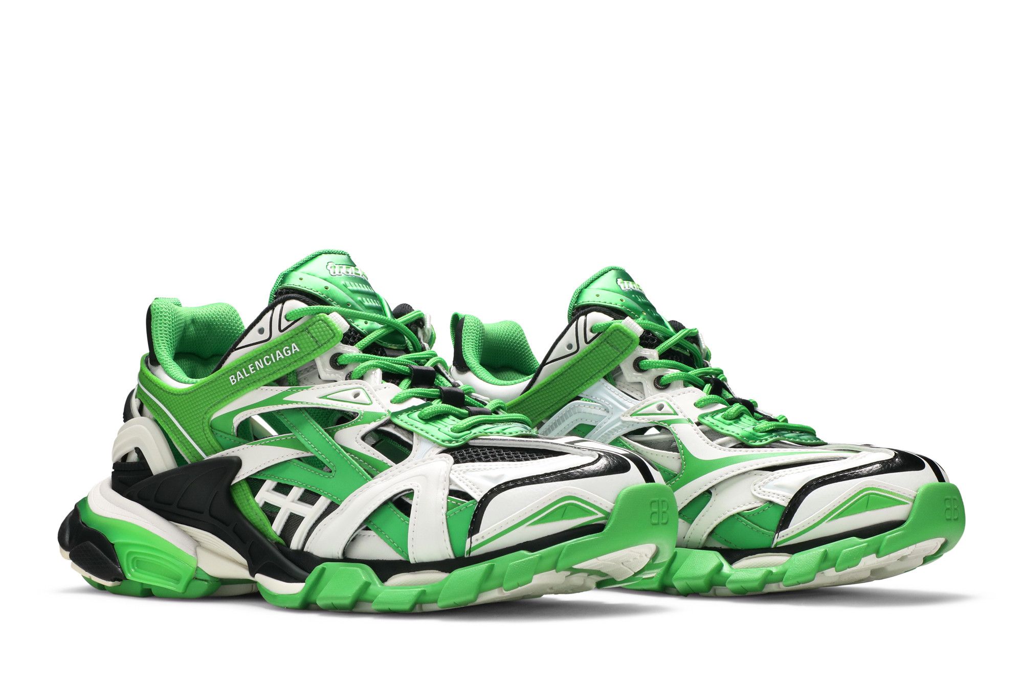 Cheap Balenciaga Track.2 'Putih Hijau' 568614W3AE23290