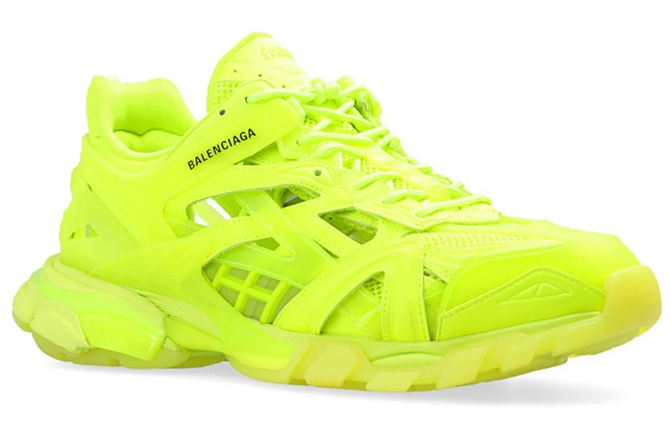 Order Balenciaga Track.2 Sneaker 'Tapak Jernih - Kuning Pendarfluor' 668823-W3CT2-7510