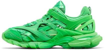 巴黎世家Track.2运动鞋 '透明鞋底-绿色' 668823W3CT13510 Lookbook 巴黎世家Track.2运动鞋 '透明鞋底-绿色' 668823W3CT13510