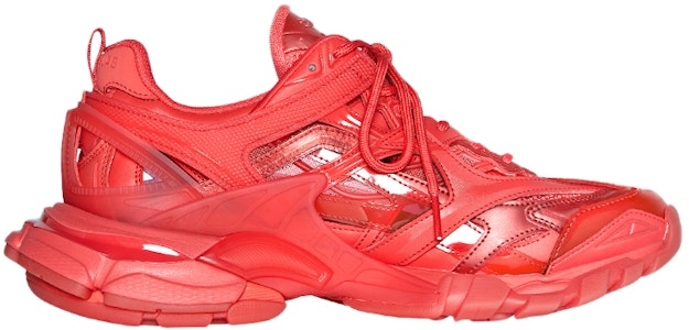 巴黎世家 Track.2 清透鞋底 时尚休閒老爹鞋 中國紅 Order 巴黎世家 Track.2 清透鞋底 时尚休閒老爹鞋 中國紅