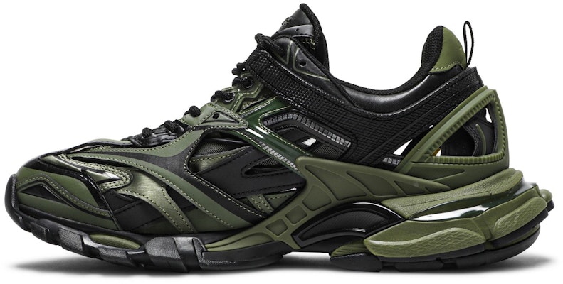 Balenciaga Track.2 Sneaker 'Khaki Hitam' 568614-W3AE1-2311 Lookbook Balenciaga Track.2 Sneaker 'Khaki Hitam' 568614-W3AE1-2311