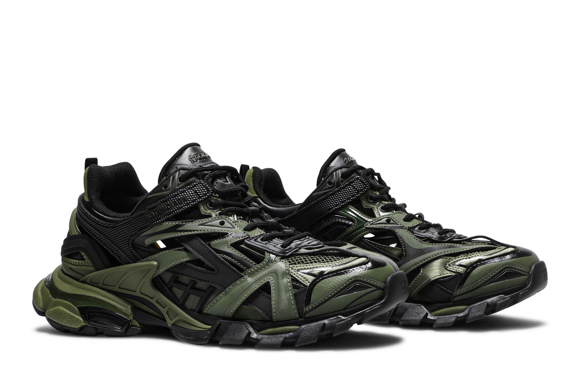 Cheap Balenciaga Track.2 Sneaker 'Khaki Hitam' 568614-W3AE1-2311
